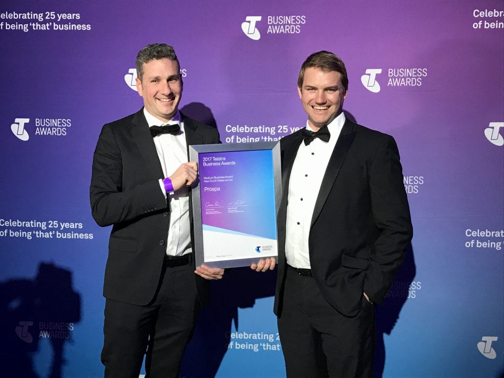 Small business loans provider Prospa wins Telstra Business Award