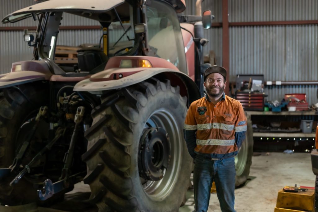 Frank in the workshop