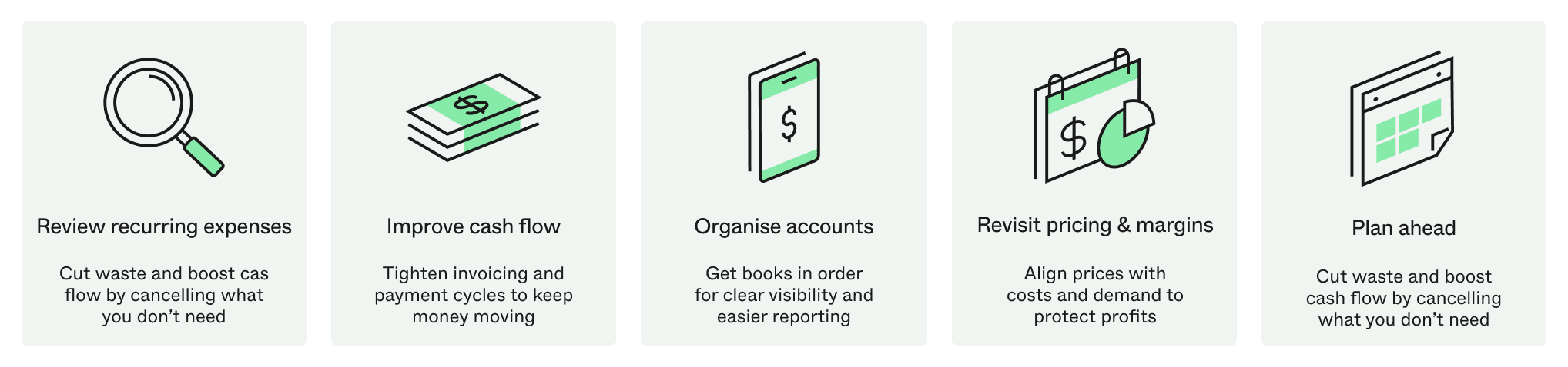 Tidying up your finances