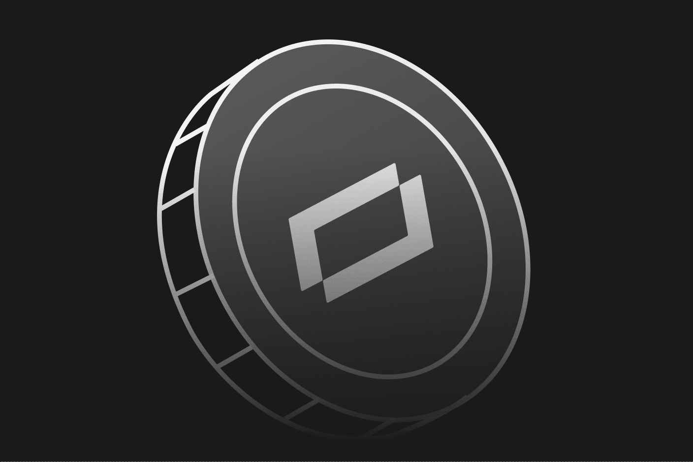 Stacked coin icon with the Prospa Reward Points symbol on a dark background, representing rewards accumulation.