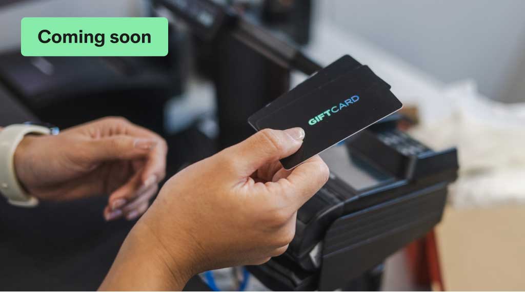 Transaction purchase with a gift card at EFTPOS